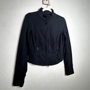 OFFLINE‎ by Aerie Black Full Zip Activewear Jacket Thumbholes Large